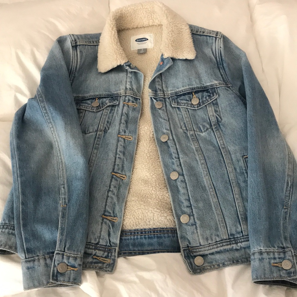 Old Navy Sherpa Jean Jacket